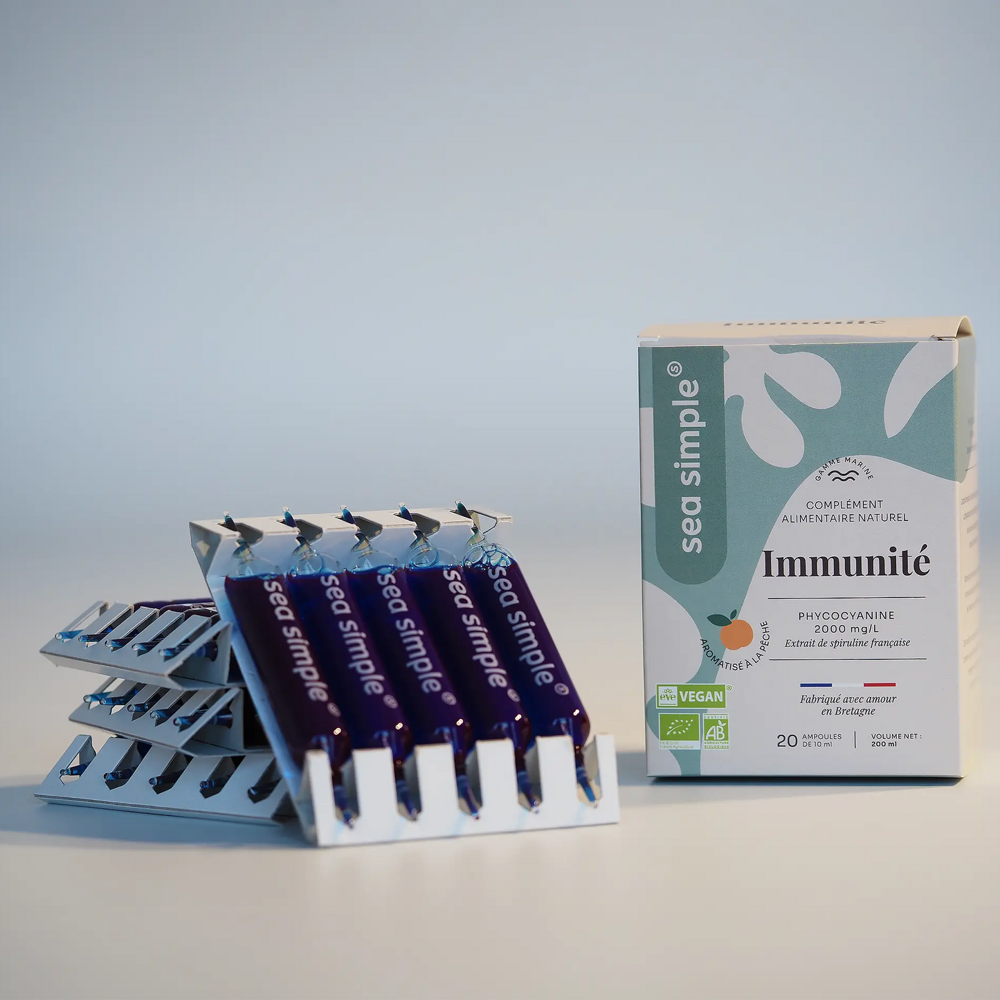 IMMUNITÉ - PHYCOCYANINE 2000 mg PECHE - Sea simple