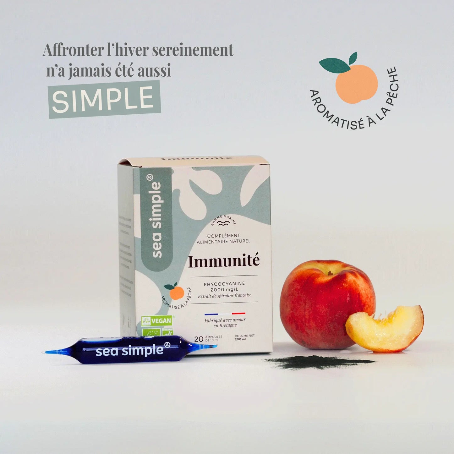 Complément alimentaire Immunité - Phycocyanine bio française