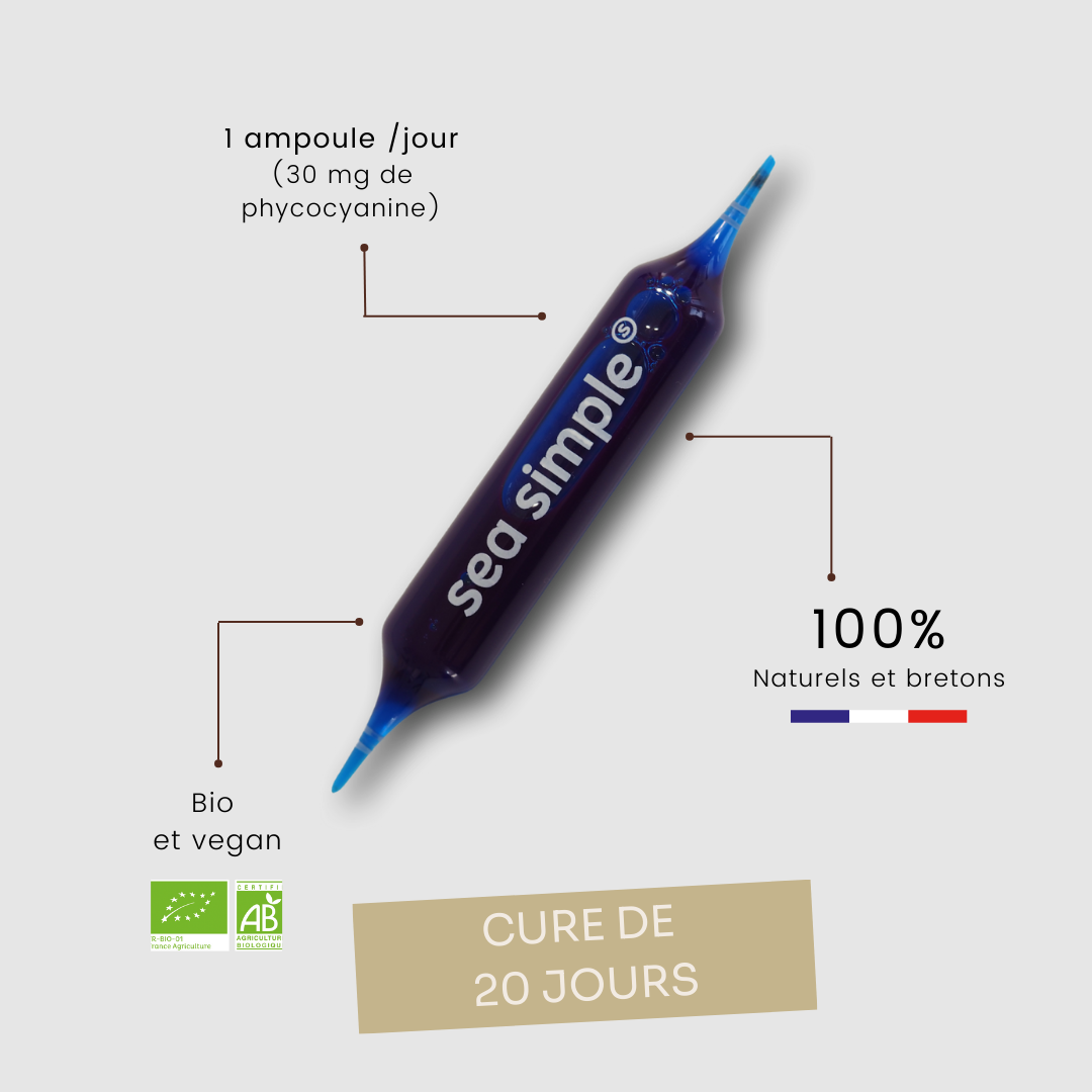 BOOSTER - AMPOULE PHYCOCYANINE 3000 mg/L POMME - Sea simple