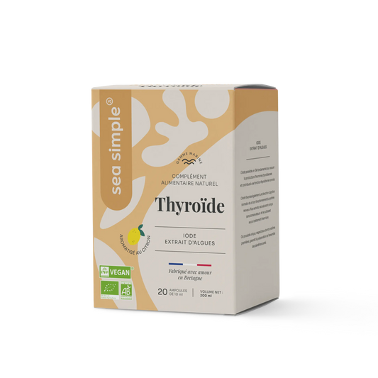 Thyroide - Iode extrait d'algues - 20 ampoules de 10 mL